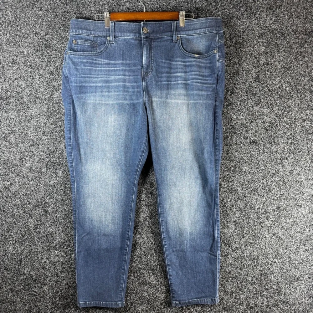Torrid Bombshell Skinny Premium Stretch Jeans 22S Hollywood High Rise Blue NWT